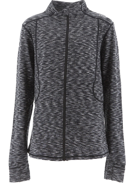 Elle Sport Space Dye Marl Signature Zip Top