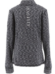 Elle Sport Space Dye Marl Signature Zip Top