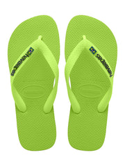 Havaiana Brasil Lime Logo Flip Flops