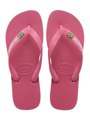 Havaiana Brasil Pink Logo Flip Flops