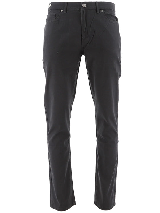 Farah Grey Straight Herringbone Trousers