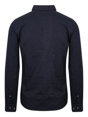 French Connection Navy Dotted Contrast Shirt 