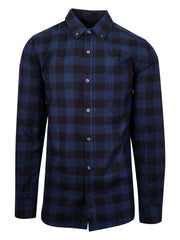 French Connection Black & Navy Check Long Sleeve Shirt