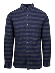 French Connection Mens Navy & Grey Long Sleeved Shirt