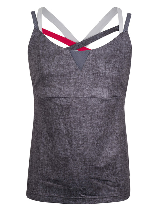 Womens Spyder Grey Lasyr Tank Top