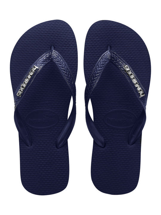 Havaianas Navy Logo Flip Flops