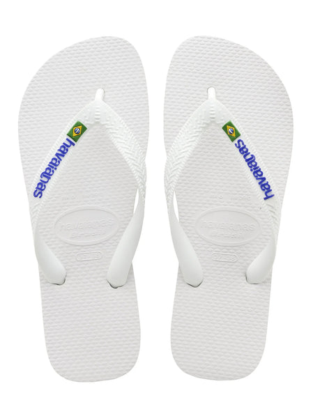 Havaiana Brasil White Logo Flip Flops – Branded Wear