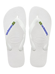 Havaiana Brasil White Logo Flip Flops