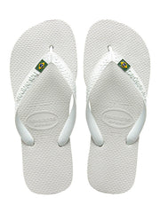 Havaiana Brasil White Flip Flops