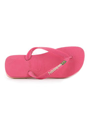 Havaiana Brasil Logo Rose Flip Flops