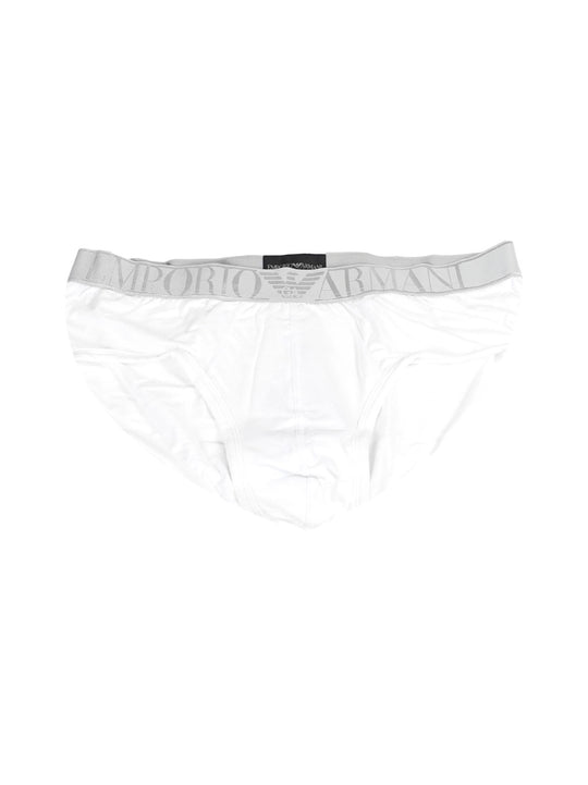 Armani Mens White & Silver Briefs