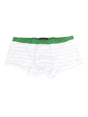 Armani Mens White and Green Trunks