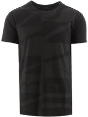 Mens Armani Black Large Logo T-Shirt