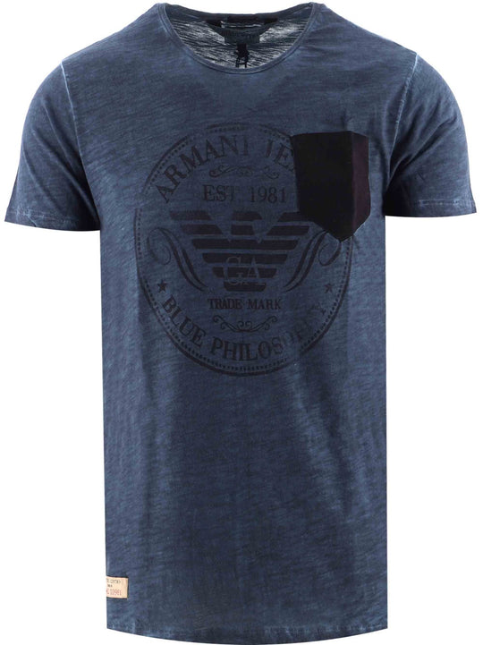 Armani Blu-Blue T-shirt