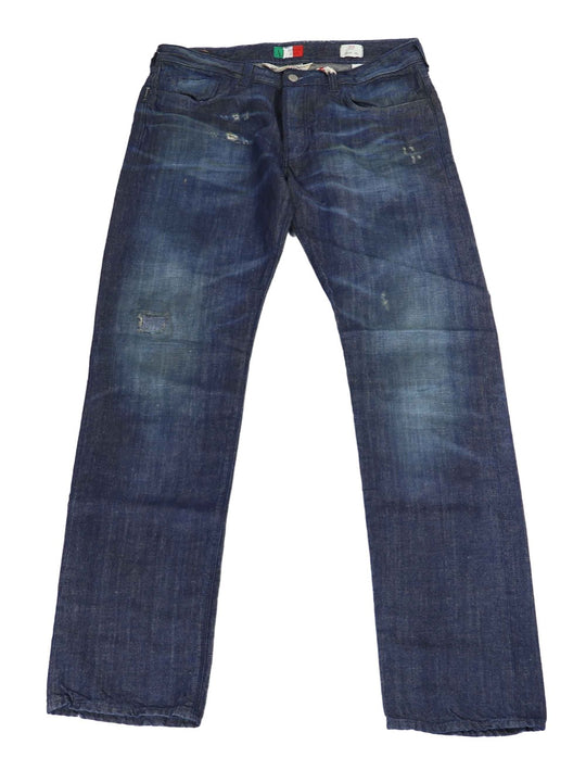 Armani Mens Blue Eco Ice Denim Jeans