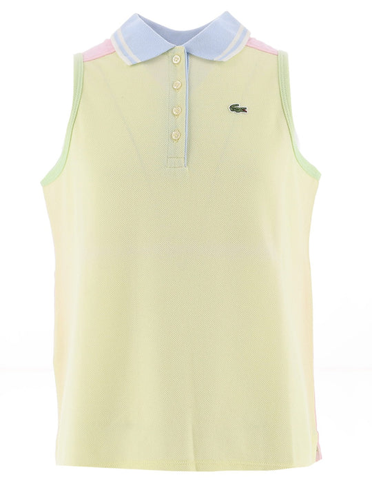 Lacoste Girls Yellow Logo Regular Fit Polo Shirt