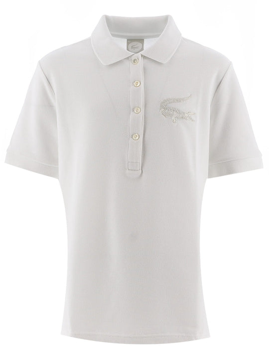 Lacoste Women White Polo Shirt