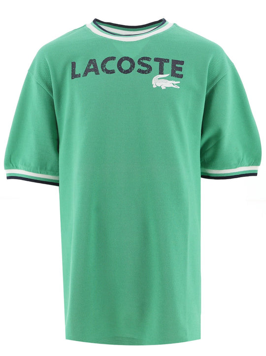 Lacoste Boys Green Regular Fit T-Shirt