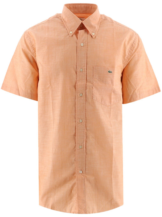Lacoste Peach Short Sleeve Cotton Shirt