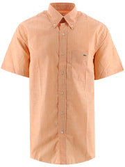 Lacoste Peach Short Sleeve Cotton Shirt