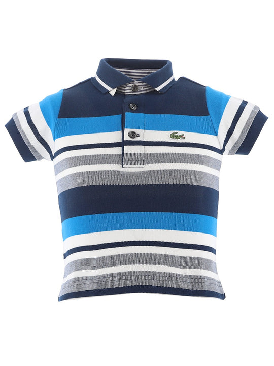 Lacoste Boys Navy Logo Cotton Polo Shirt