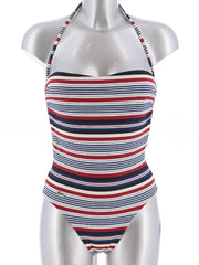 Lacoste Striped Swimming Costume