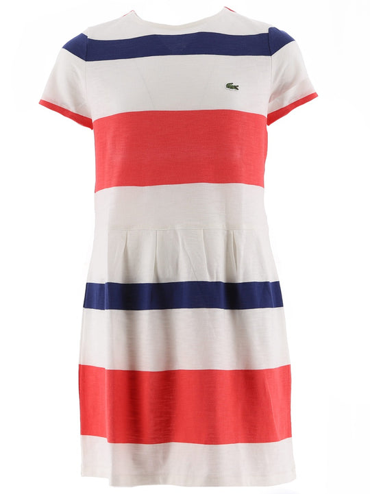 Lacoste Girls White Crew Short Sleeve T-Shirt