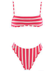 Lacoste White Red Swimming Costume