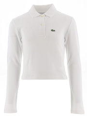 Lacoste White Regular Fit Logo Polo Shirt