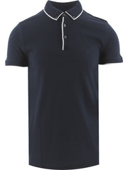 French Connection Marine Blue / White Polo Shirt
