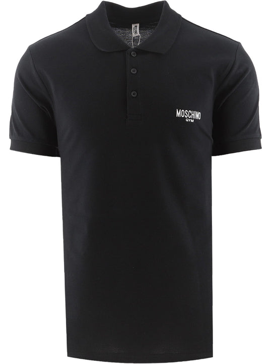 Moschino Gym Black Polo Shirt