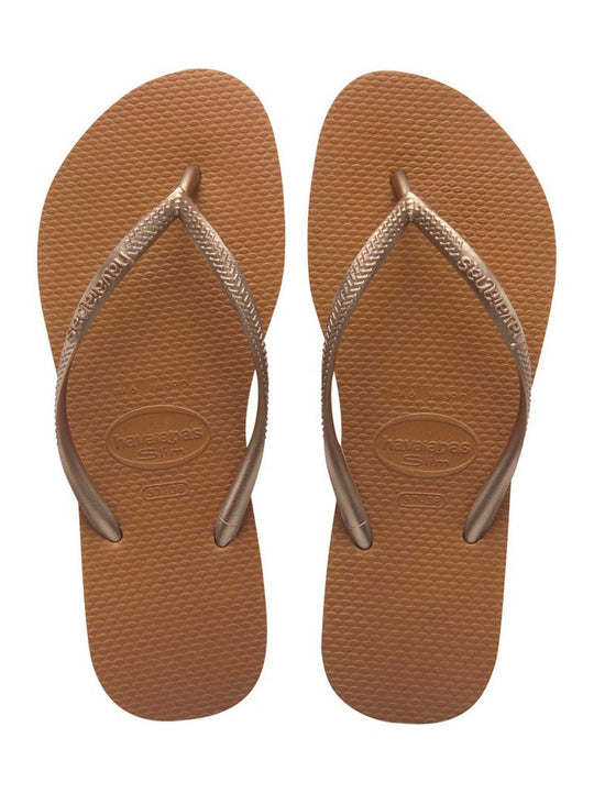 Havaiana Slim Copper Flip Flops