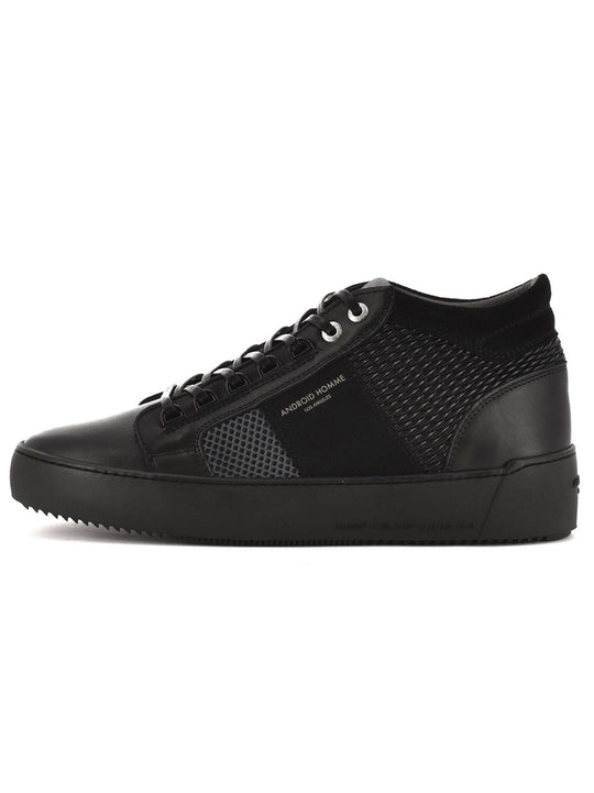 Android Homme Black & Grey Propulsion Mid Sneakers