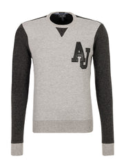 Mens Armani Grey AJ Crew Neck Sweatshirt