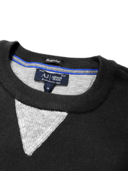 Mens Armani Black AJ Crew Neck Sweatshirt