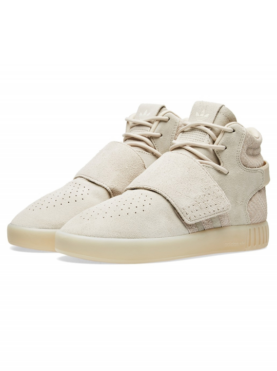 Adidas Tubular Invader Strap Clear Brown Kids Trainer