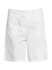 Lacoste Ladies White Cotton Cargo Shorts
