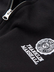 Franklin Marshall Navy Zipped Hooded Sweatshirt