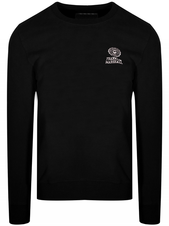 Franklin Marshall Black Stamp Logo Sweatshirt