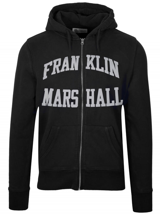 Franklin Marshall Black Printed Logo Hoody
