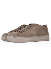 Lanvin Mens Khaki Bull Calfskin Low Sneaker