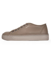 Lanvin Mens Khaki Bull Calfskin Low Sneaker