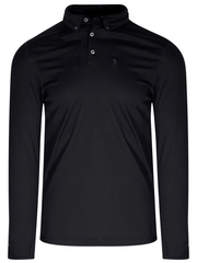 Luke Long Naughty Bil Black Polo Shirt