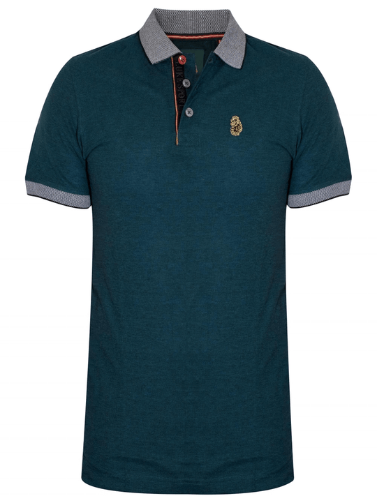 Luke Atlantic Green Whittle Polo Shirt