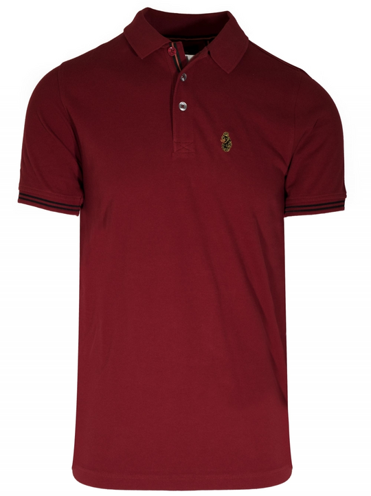 Luke New Mead Deep Red Polo Shirt