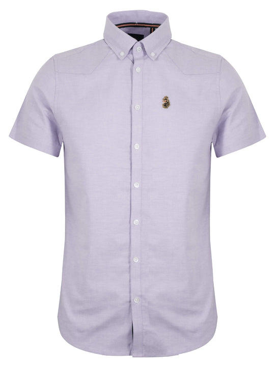 Luke Sky Blue Oxford Short Sleeve Shirt