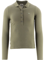 Lacoste Womens Army Green Polo Shirt