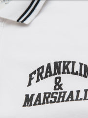 Franklin Marshall White Contrast Polo Shirt 