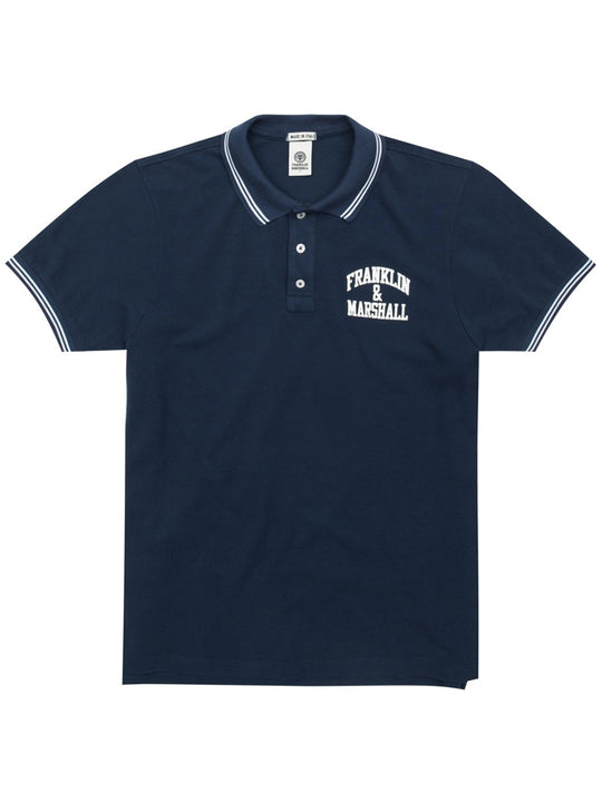 Franklin Marshall Navy Contrast Polo Shirt