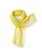 Lacoste Yellow Striped & Checked Scarf